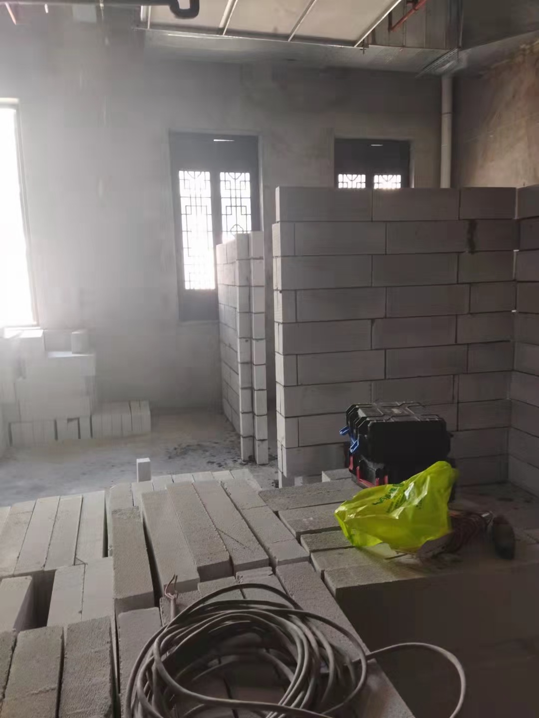 加气块隔墙案例
